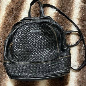 Genuine leather backpack